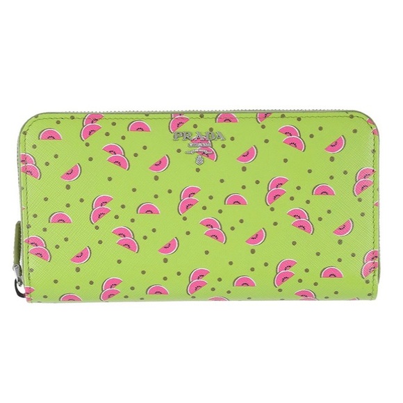 Prada Handbags - Prada Print Leather Wallet